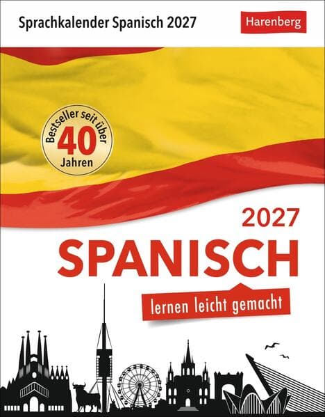 Spanisch Sprachkalender 2027 - Spanisch lernen leicht gemacht - Tagesabreißkalender
