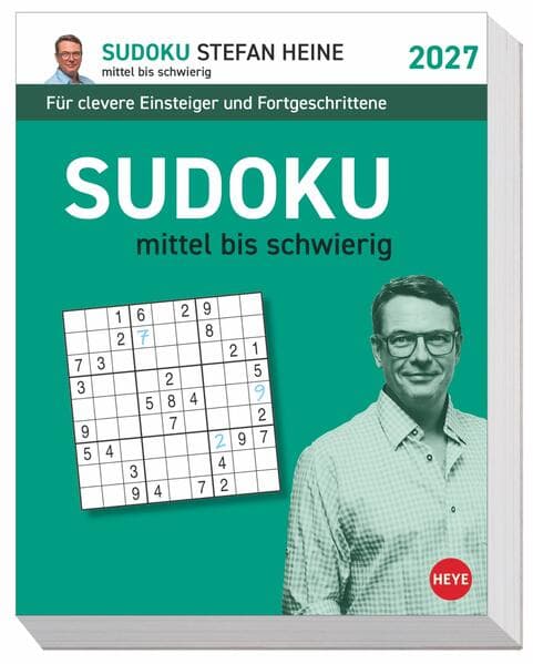Stefan Heine Sudoku mittel bis schwierig Tagesabreißkalender 2027