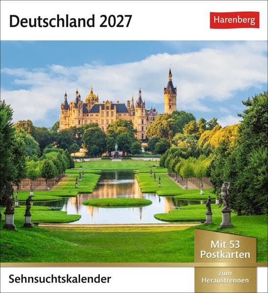 Deutschland Sehnsuchtskalender 2027 - Wochenkalender mit 53 Postkarten
