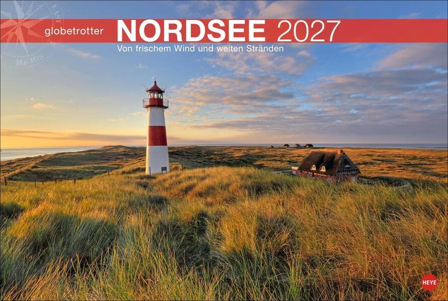 Nordsee Globetrotter Kalender 2027 - Von frischem Wind und weiten Stränden