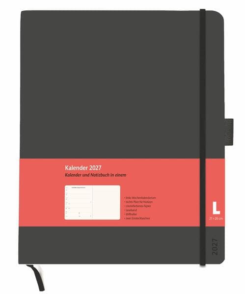 Kombitimer schwarz groß 2027