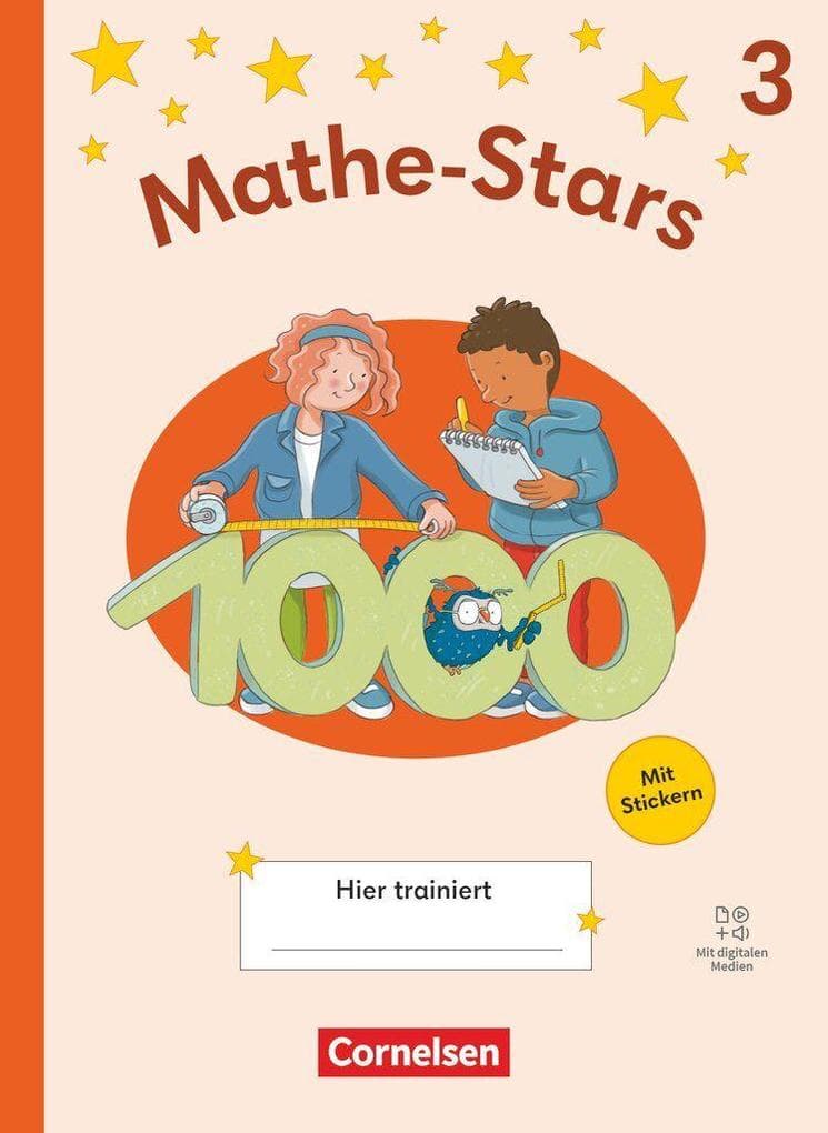 Mathe-Stars 3. Schuljahr - Regelkurs Ausgabe ab 2025 - Übungsheft mit Lösungen und digitalen Medien