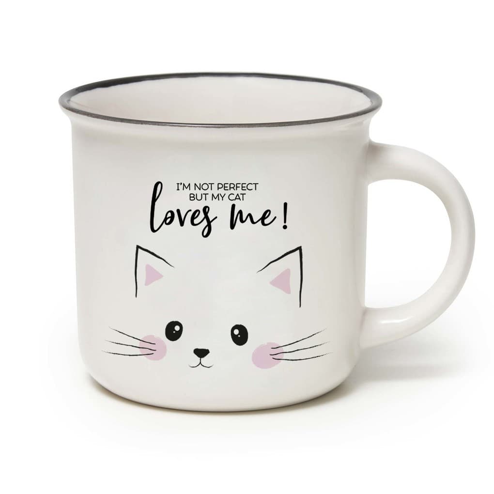 Cup-Puccino - New Bone China Porcelain Mug - Kitty