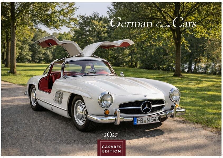 German Classic Cars Kalender 2027 - Wandkalender | Fotokalender Oldtimer 24x35 cm - deutsche Oldtimer - Meisterwerke deutscher Automobilgeschichte