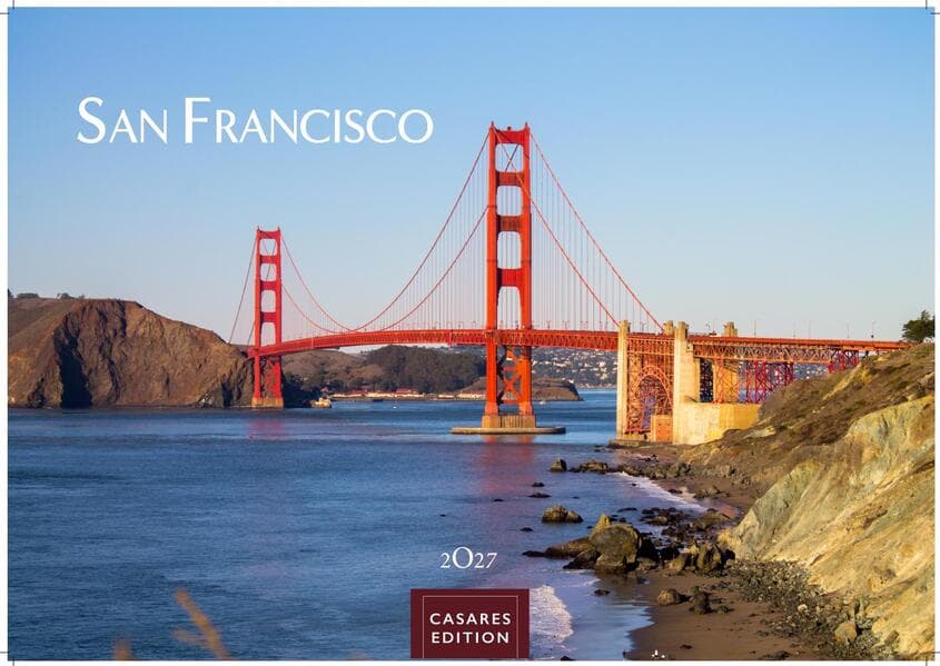 San Francisco Kalender 2027 - Wandkalender | Fotokalender Nordamerika 35x50cm - Faszinierende Bilder aus der Stadt der Hügel, perfekt als Deko & Geschenkidee
