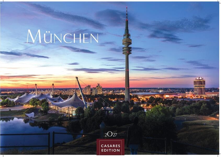 München Kalender 2027 - Wandkalender | Fotokalender Deutschland 24x35cm - faszinierende Ansichten von Marienplatz bis Alpenpanorama