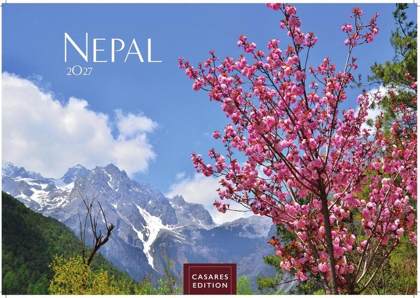Nepal Kalender 2027 - Wandkalender | Fotokalender Asien 24x35cm - Atemberaubende Fotos der Himalaya-Gipfel, Tempel und heiligen Stätten Nepals