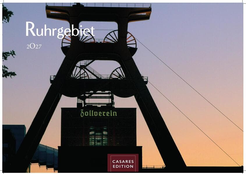 Ruhrgebiet Kalender 2027 - Wandkalender | Fotokalender Deutschland 35x50cm | beeindruckende Bilder von Zechen, Skylines & Landmarken, Düsburg, Essen,Bochum, Dortmund