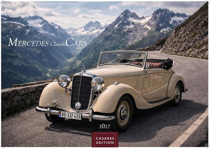Mercedes Classic Cars Kalender 2027 - Wandkalender | Fotokalender Oldtimer 24x35cm - Mercedes Oldtimer - Eleganz & Geschichte im Kalenderformat