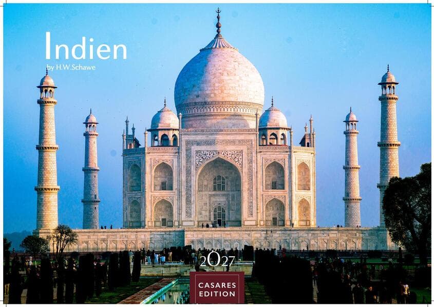 Indien Kalender 2027 - Wandkalender | Fotokalender Asien 35x50cm Grosses Format - Entdecken Sie die vielfältige Kultur Indiens in 12 faszinierenden Fotos
