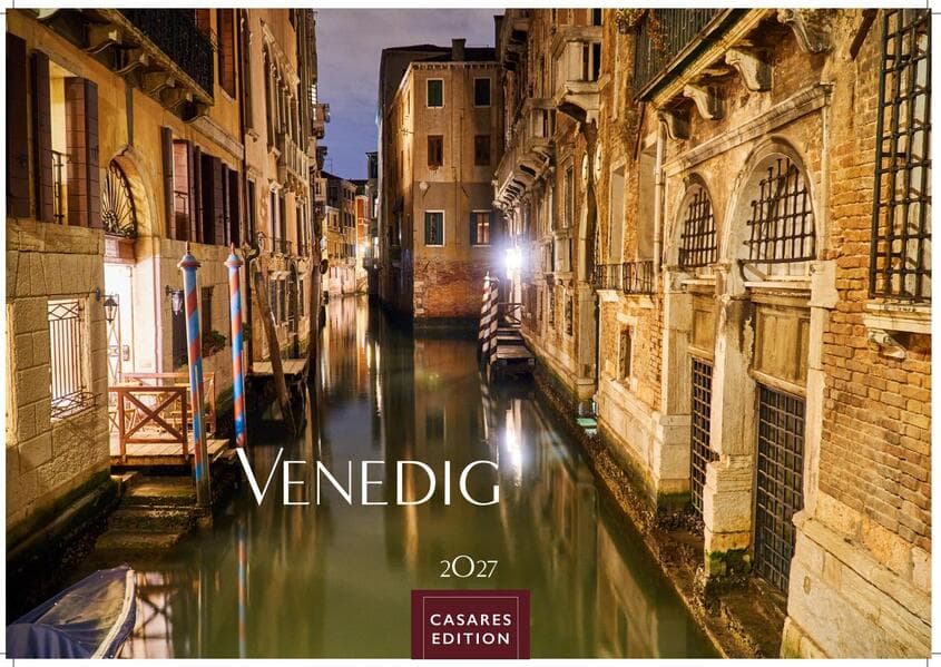Venedig Kalender 2027 - Wandkalender | Fotokalender Italien 35x50cm - mit malerischen Fotos von Venedig , Italien