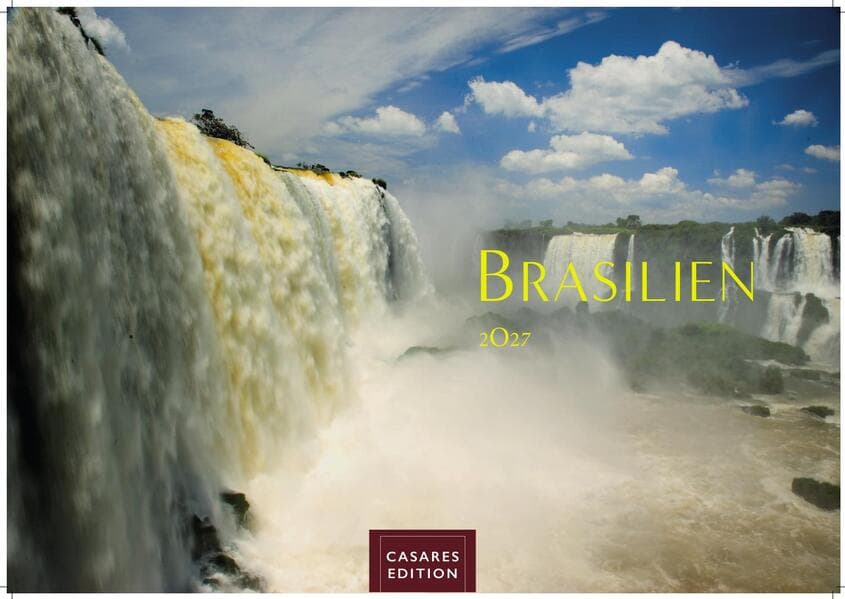 Brasilien Kalender 2027 - Wandkalender | Fotokalender Südamerika 24x35cm - Bildkalender mit beeindruckenden Fotos von Regenwald, Küste & Metropolen für Fernweh & Fans