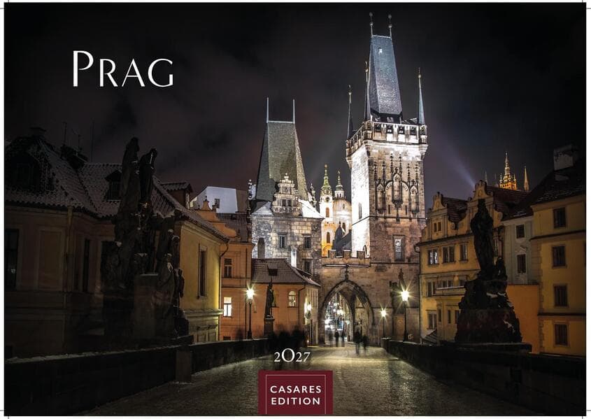 Prag Kalender 2027 - Wandkalender | Fotokalender 35x50cm Grosses Format - Hochwertige Fotos von Prags bekanntesten Bauwerken, historischen Plätzen und malerischen Ecken
