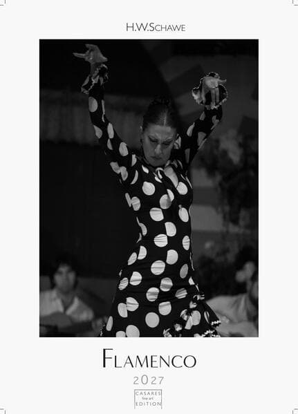 Flamenco schwarz-weiss Kalender 2027 - Wandkalender | Fotokalender | Tanzkalender| Spanien 42x59cm - . mit eindrucksvollen Flamenco-Fotos, Tanz & Musik - Für Fans spanischer Kultur & Andalusien.