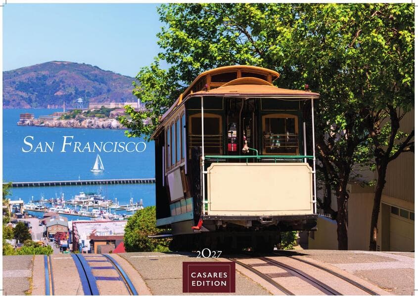 San Francisco Kalender 2027 - Wandkalender | Fotokalender Nordamerika 24x35cm - Golden Gate, Cable Cars & City Vibes als stilvolle Wanddeko für Fans der Westküste