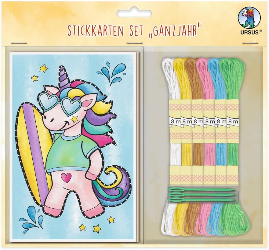 URSUS Sticken Stickkarten Set, Ganzjahr