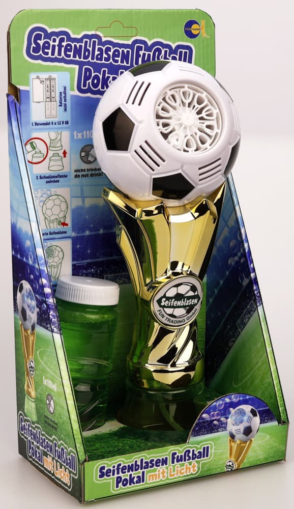 Seifenblasenmaschine Fußballpokal