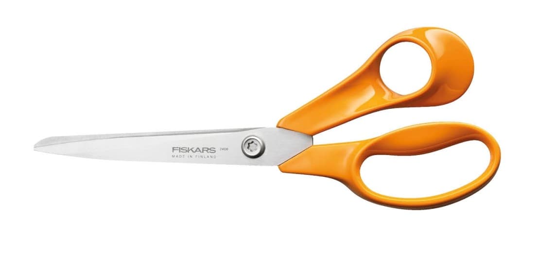 Fiskars Universalschere Classic Universal-Bastel- und Stoffschere, 21cm, Rechtshänder