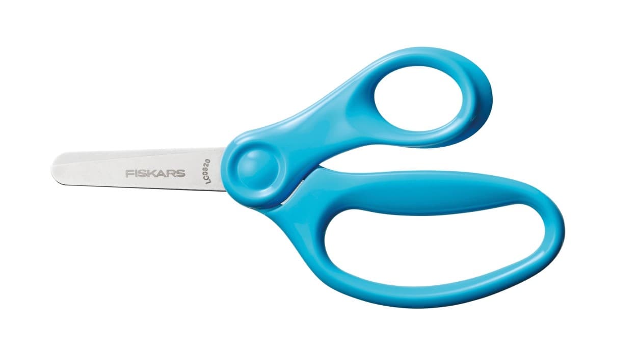 Fiskars Bastelheft für Kinder Kinderschere & Begleitheft 6+, für Rechtshänder