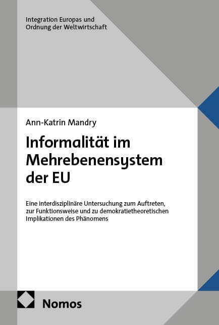 Informalität im Mehrebenensystem der EU