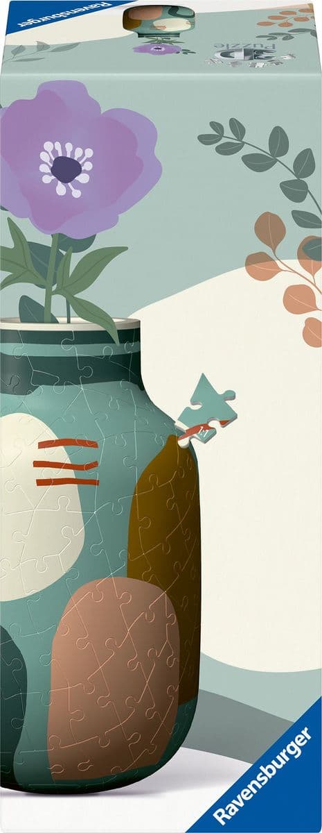3D Puzzle Vase Organic Sage