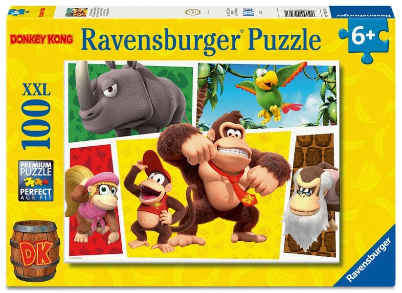 Kinderpuzzle 100 XXL Teile - Nintendo Super Mario - Die Affen sind los!