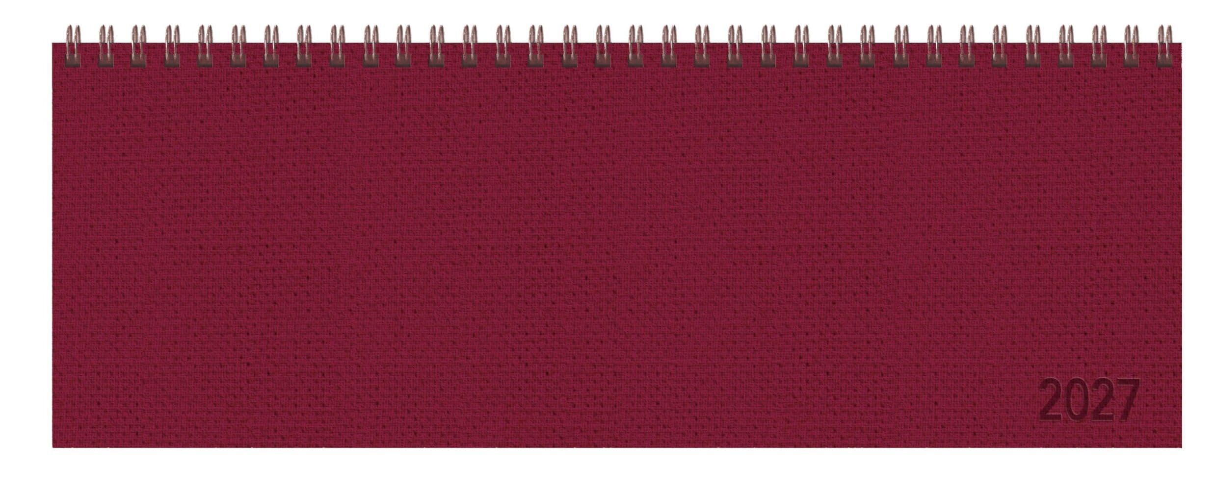 Tischkalender quer Professional Premium 2027 rot