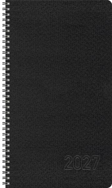 Taschenkalender Wochentimer Small Schwarz 2027