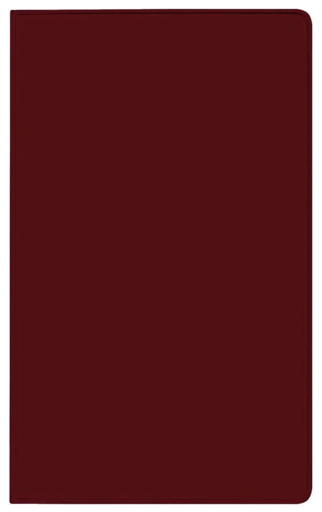Taschenkalender Pluto geheftet PVC burgund 2027