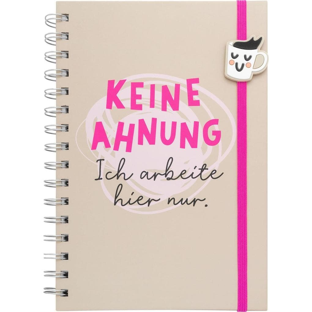 Notizbuch Ahnung "Keine Ahnung Ich arbeite Ich arbeite hier nur"