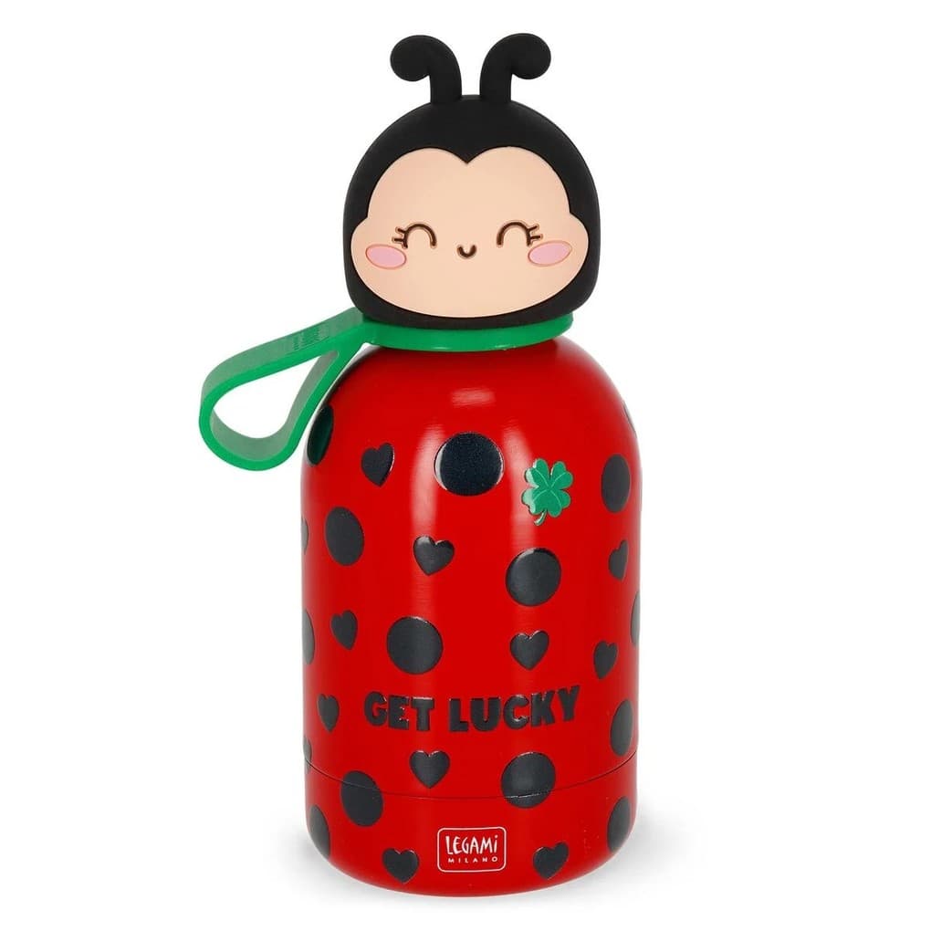 Legami Thermosflasche für Kinder - Ladybug - Hot&Cold BFF, Marienkäfer