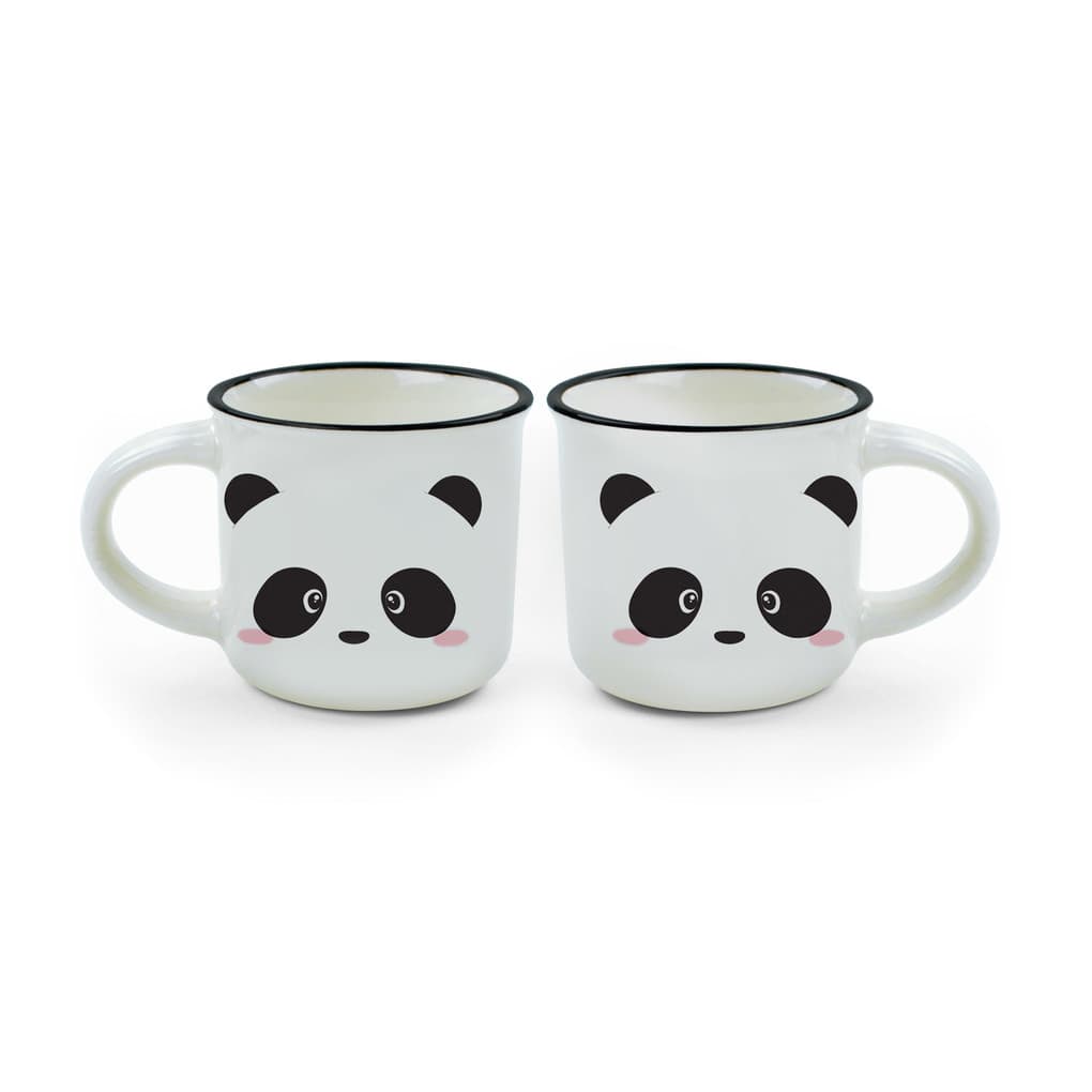 Espresso For Two - 2 Coffee Mugs - Panda