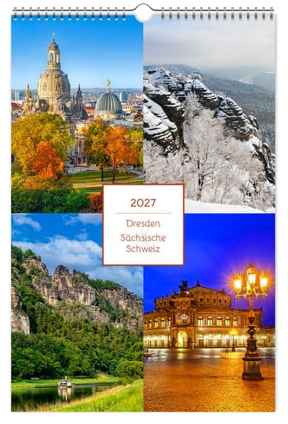 Kalender Dresden und Sächsische Schweiz 2027