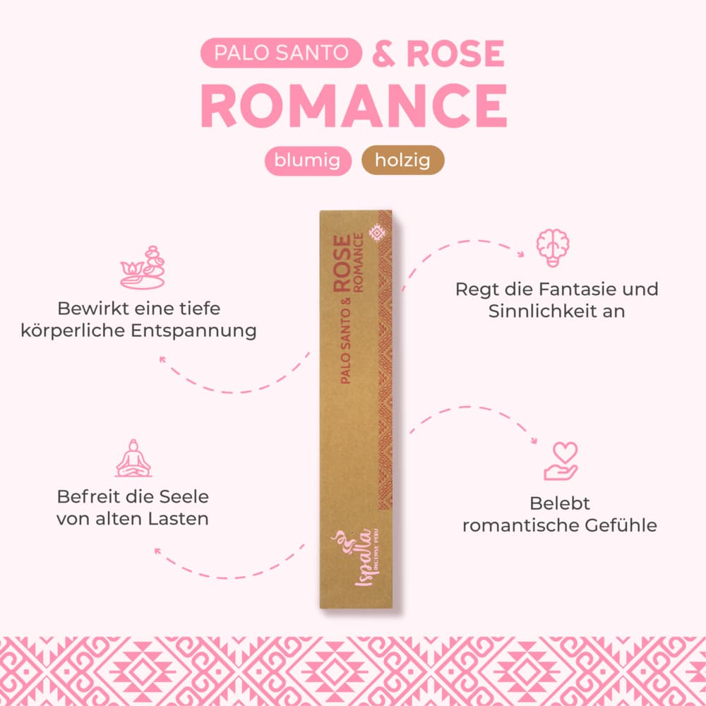 Palo Santo & Rose Räucherstäbchen