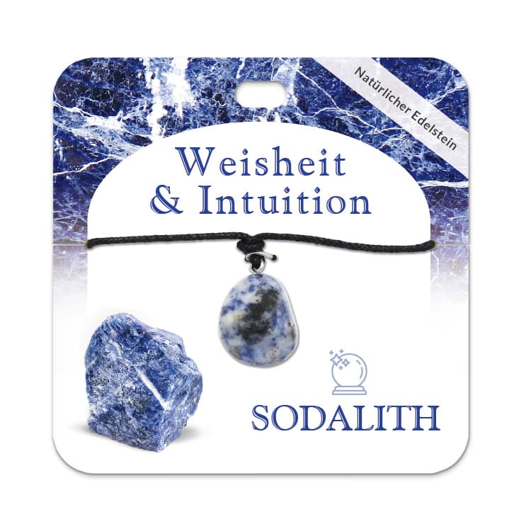 Sodalith Trommelstein Kette