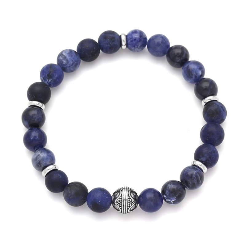 Edelsteinarmband Pallo Sodalith, Lapis, Quarz