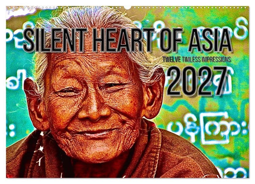 Silent Heart of Asia (Wall Calendar 2027 DIN A2 landscape), CALVENDO 12 Month Wall Calendar