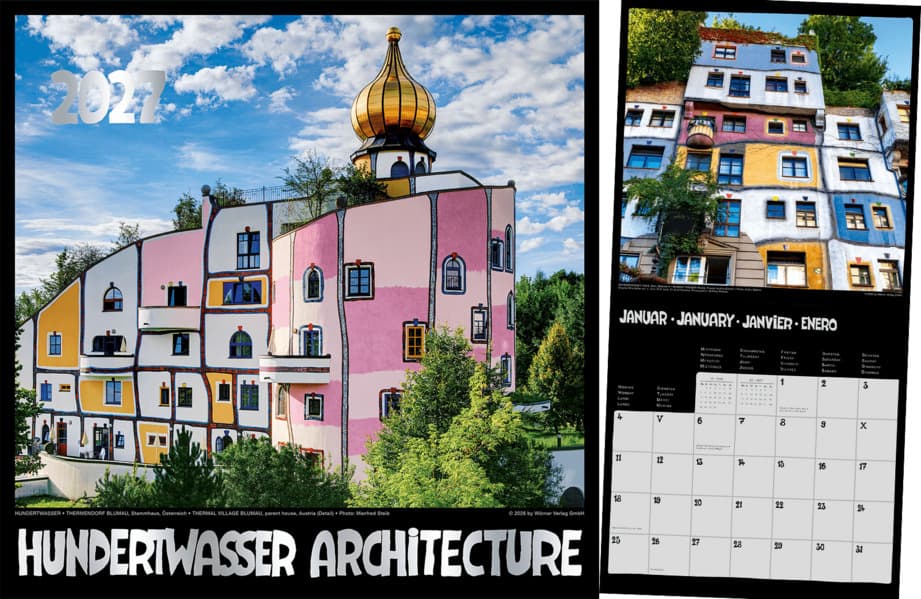 Hundertwasser Broschürenkalender Architektur 2027