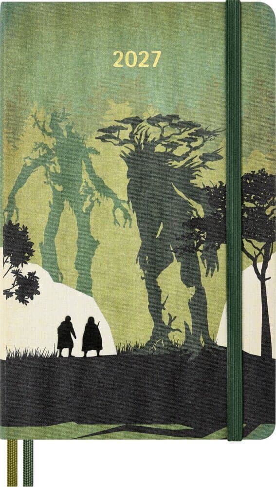 Moleskine 12 Monate Der Herr der Ringe Tageskalender 2027, L/A5, 1 Tag = 1 Seite, fester Einband