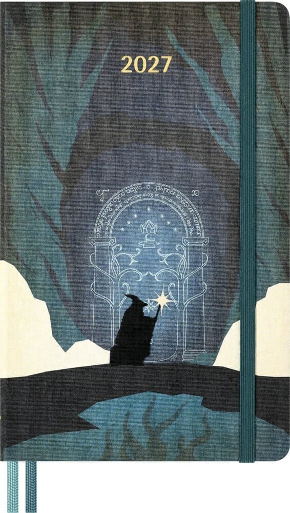 Moleskine 12 Monate Der Herr der Ringe Wochen-Notizkalender 2027, L/A5, 1 Wo = 1 Seite, fester Einband