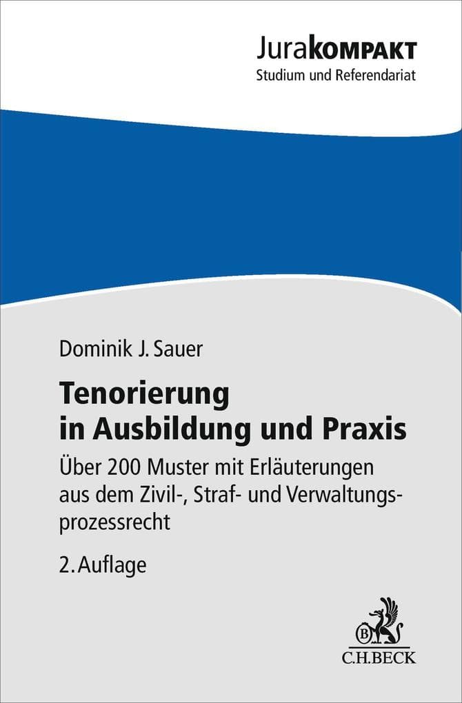 Tenorierung in Ausbildung und Praxis