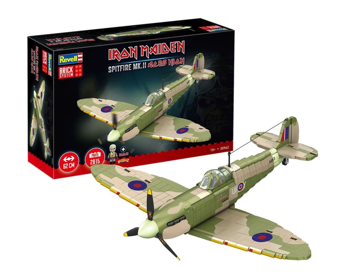 Iron Maiden Spitfire MK.II Aces High - Brick System, Revell Klemmbaustein Set