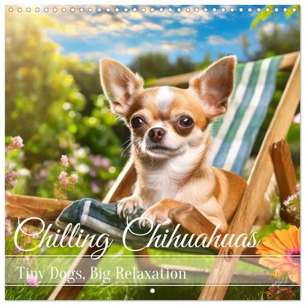 Chilling Chihuahuas (Wall Calendar 2027 12 × 12 Inch) CALVENDO 12 Month Wall Calendar