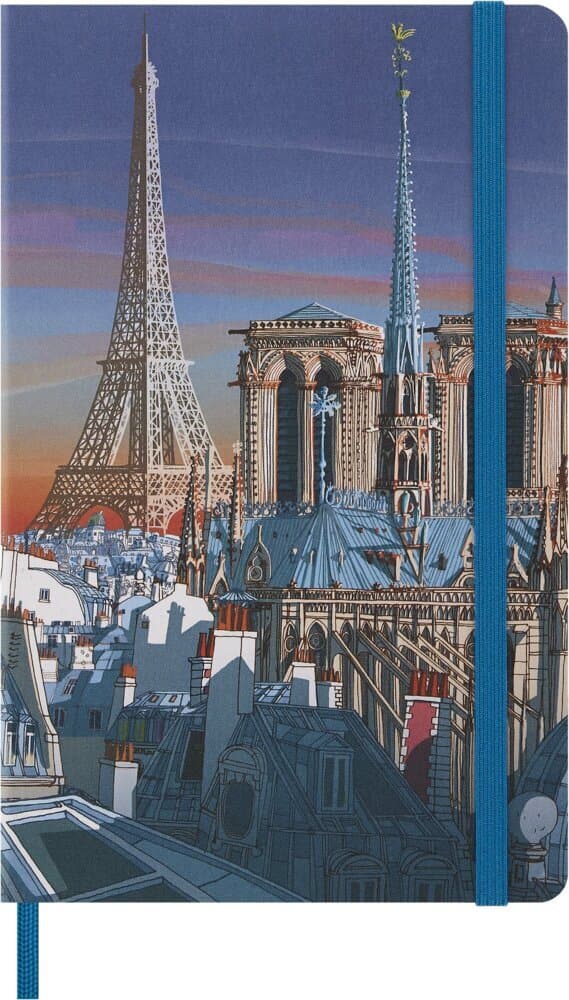 Moleskine I AM the city Paris Notizbuch limitierte Ausgabe, L/A5, liniert, fester Einband