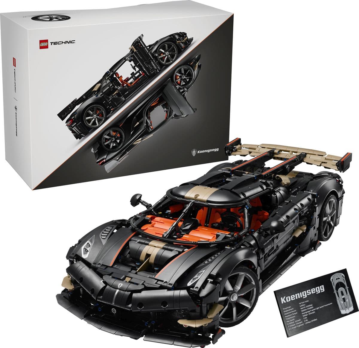LEGO® Technic 42232 Koenigsegg Sadairs Spear Hypercar