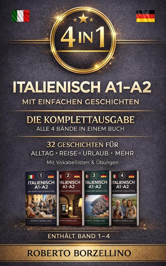 Italienisch A1-A2 mit einfachen Geschichten - Die Komplettausgabe