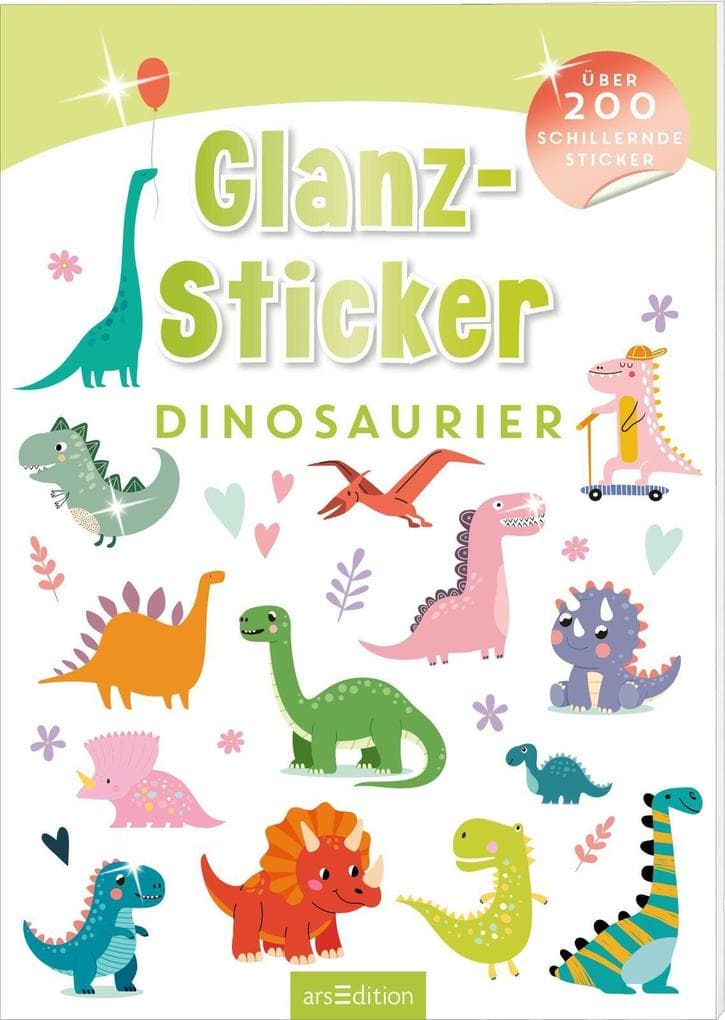 Glanz-Sticker - Dinosaurier