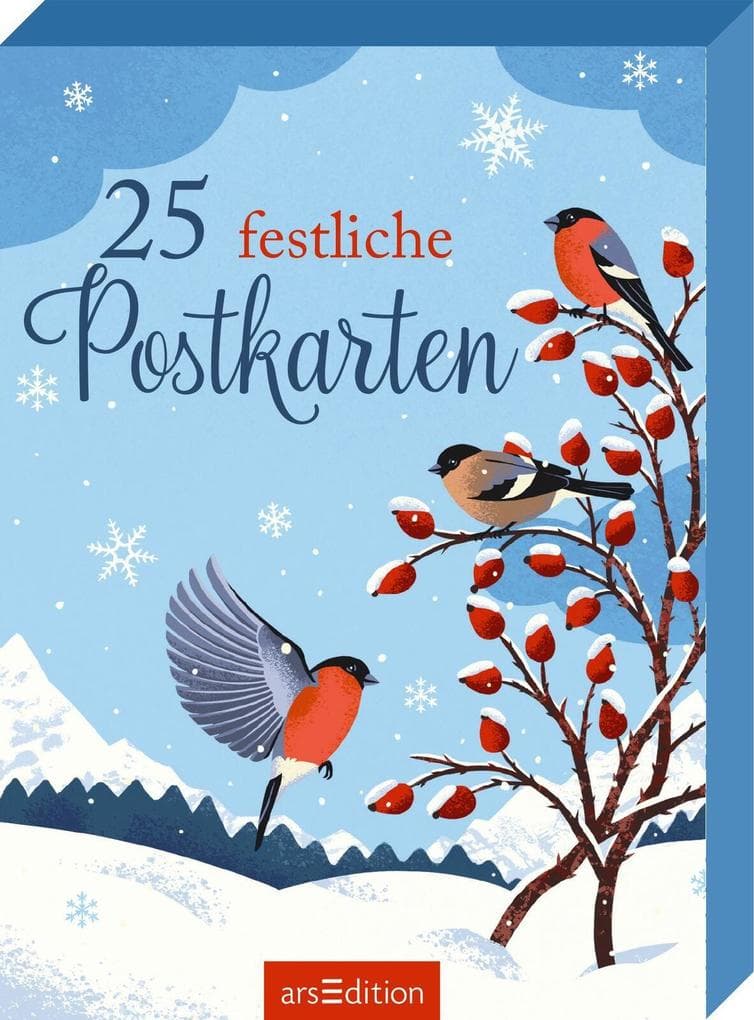 25 festliche Postkarten