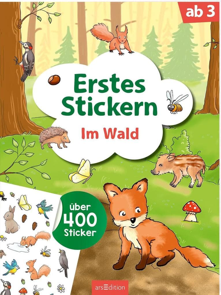 Erstes Stickern - Im Wald