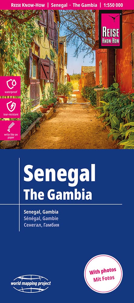 Reise Know-How Landkarte Senegal, Gambia (1:550.000)